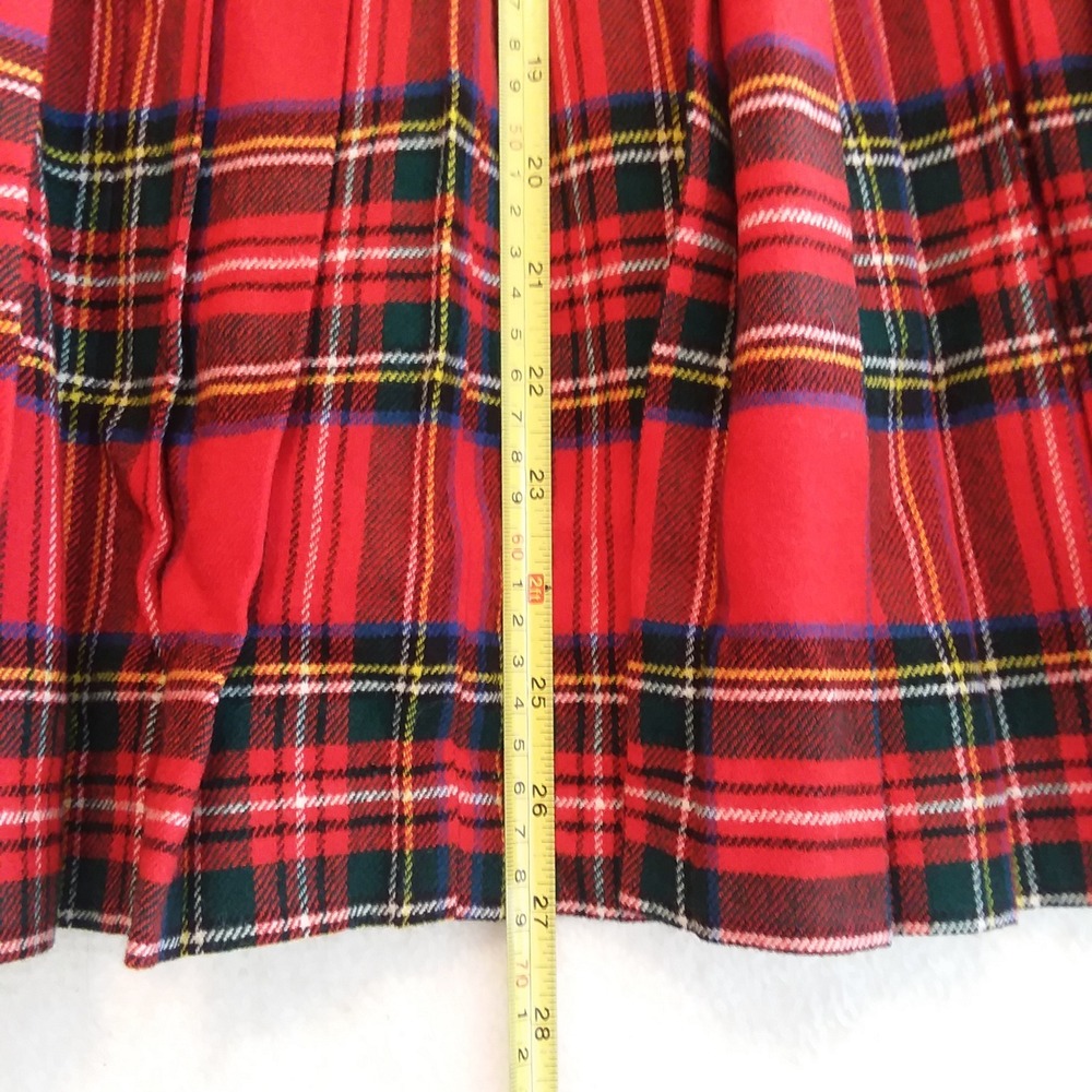 Scotch House Plaid Wool Kilt Womens 26" Waist Skirt Pleated Tartan Outlander - Picture 11 of 14